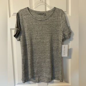Athleta Heather Gray Short Sleeve ZEPHYR TEE